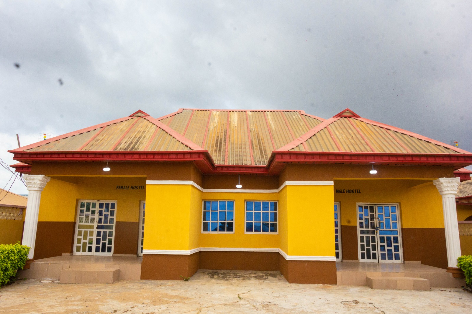 Male and female student hostel building at Monarch University
